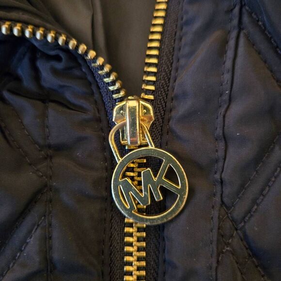 MICHAEL Michael Kors Women's Zip Front Collared Diamond Quilted Coat Large - Picture 12 of 15